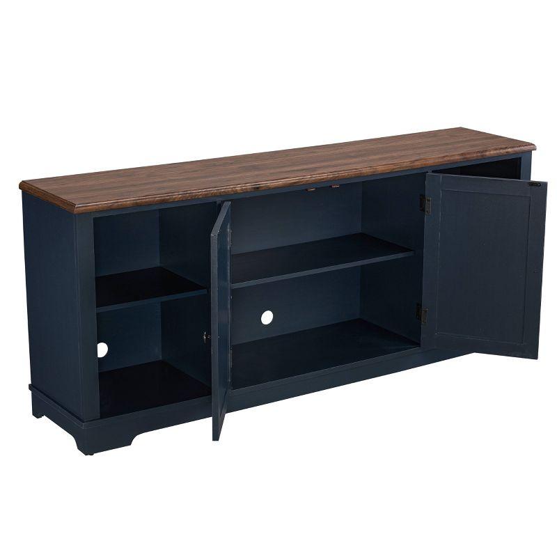 TV Stand for TVs up to 78": Home Essentials, Coastal Style, Open Shelves, Cable Management