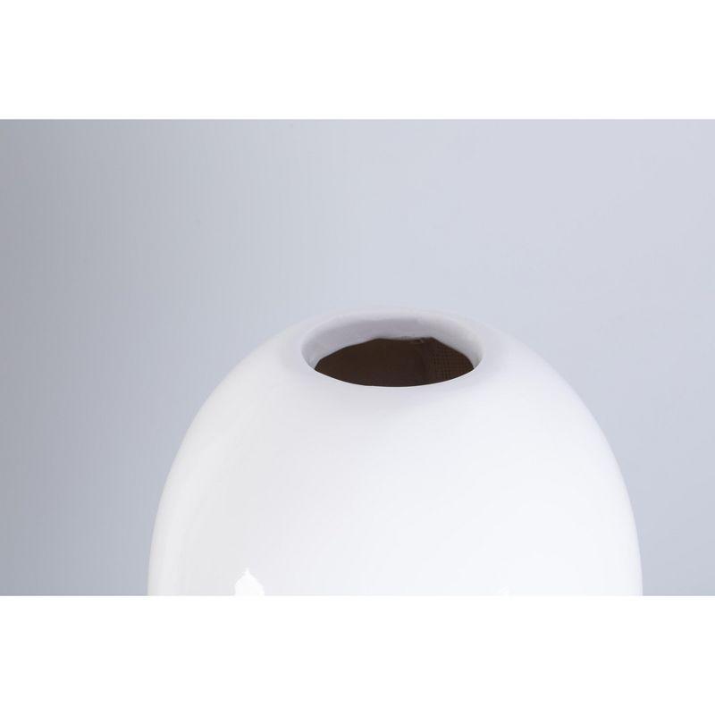 Uniquewise 39 Tall White Narrow Unique Fiberglass Modern Floor Vase