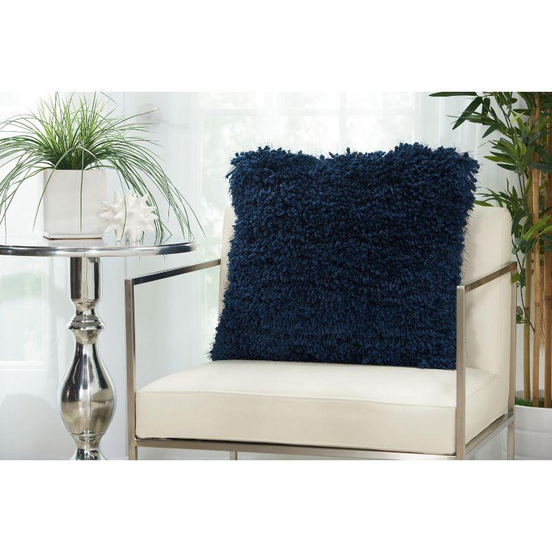 Nourison Lush Yarn Shag Throw Pillow