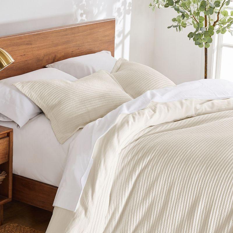 Cloud Waffle Cream Twin Comforter Set - Levtex Home