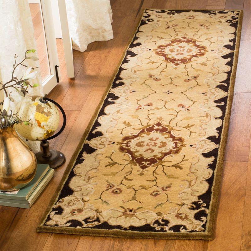 Classic CL234 Hand Tufted Runner Rug - Gold/Cola - 2'3"x12' - Safavieh.