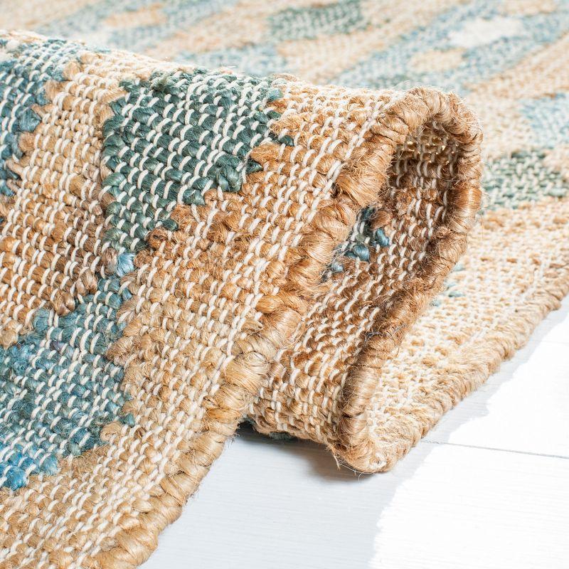 Kilim KLM759 Hand Woven Area Rug - Natural/Blue - 4'x6' - Safavieh.