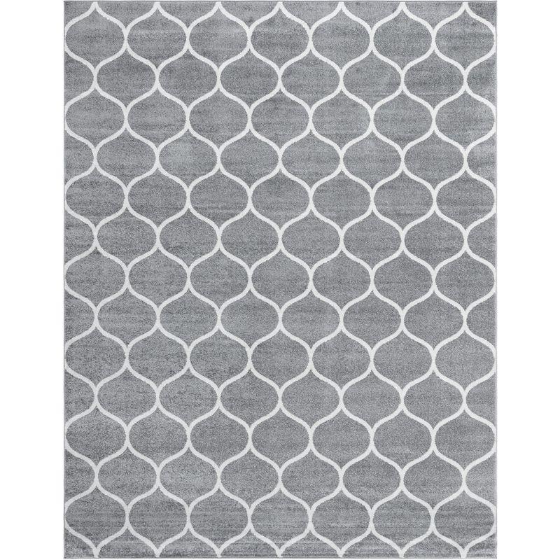 Unique Loom Trellis Frieze Rounded Area Rug