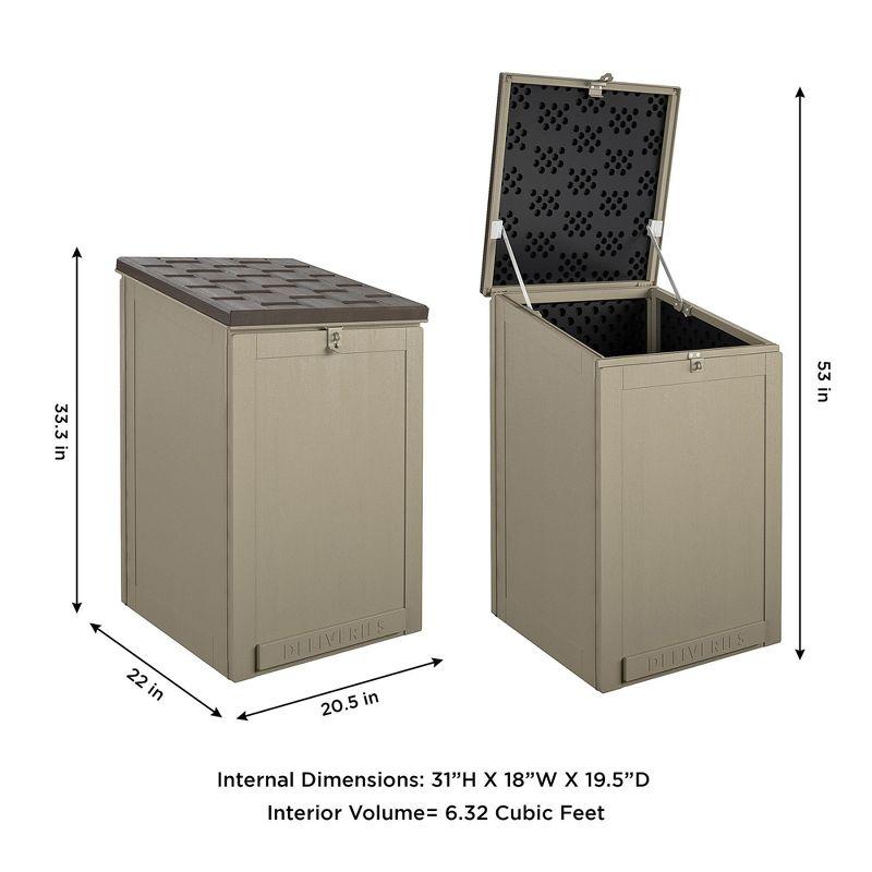 Cosco Outdoor Living BoxGuard Large Lockable Package Delivery and Storage Box 6.3 cubic ft