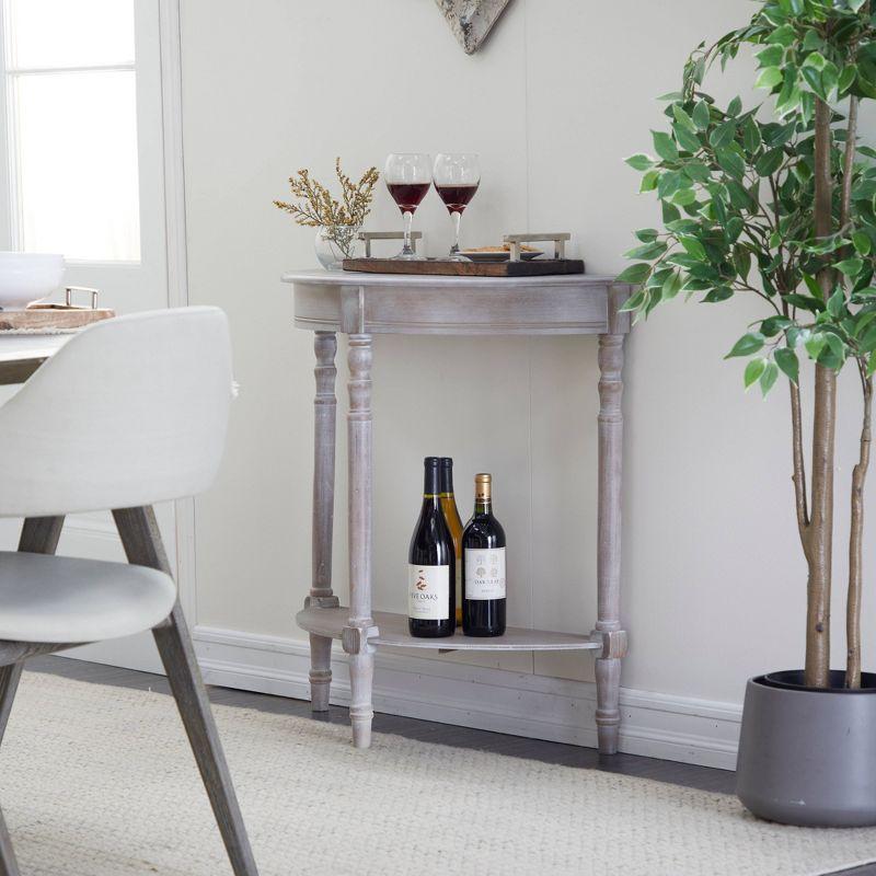 Ophelia & Co. Mcbroom Wood Half Moon 1 Shelf Console Table
