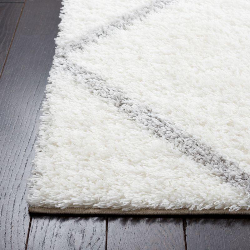 Latitude Run® Tahoe Shag Performance Geometric Rug