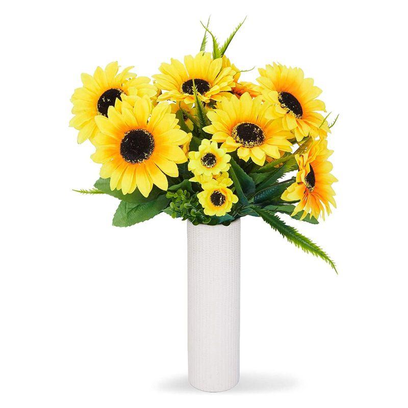 Sunny Delight Tabletop Artificial Sunflower Arrangement