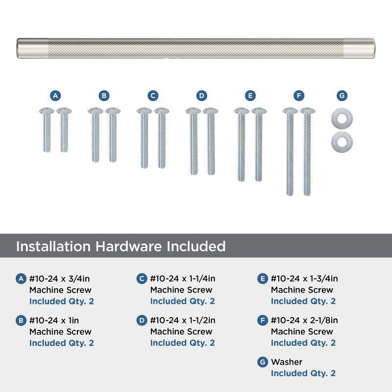 Amerock Bronx 12 inch (305mm) Center-to-Center Polished Nickel Appliance Pull
