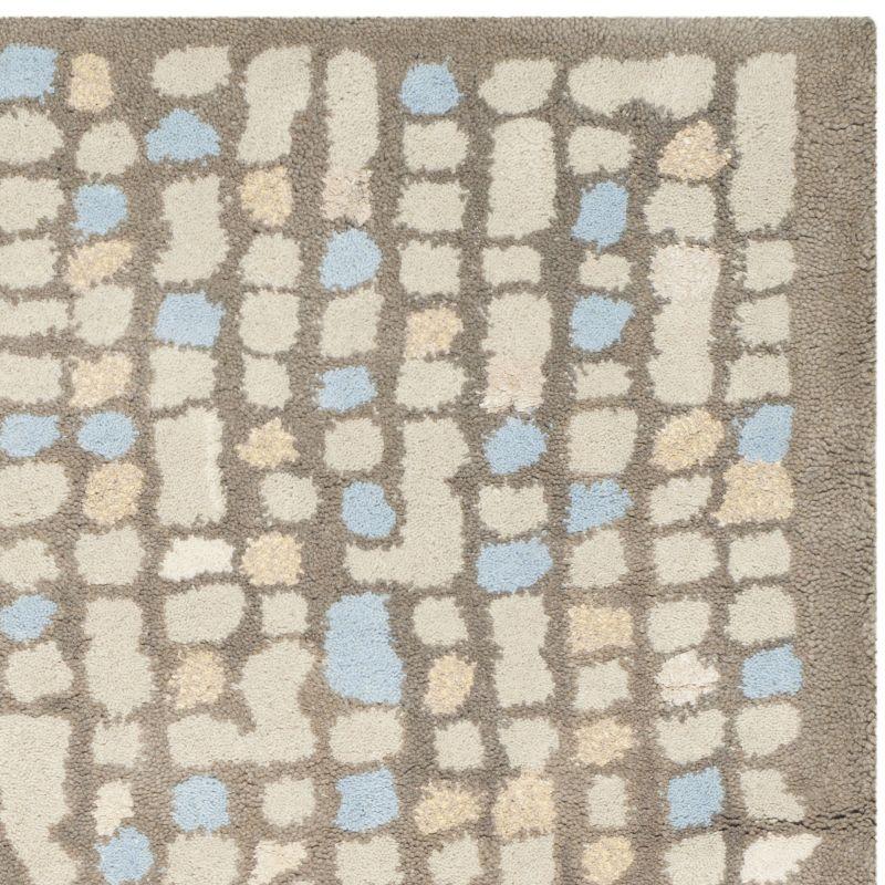 Martha Stewart Mosaic - MSR3623 - Indoor Hand Tufted Area Rugs - Hickory/Beige - 5'x8'