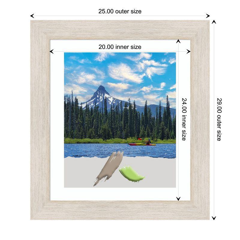 Distressed Whitewash Wood Rectangle Wall Picture Frame