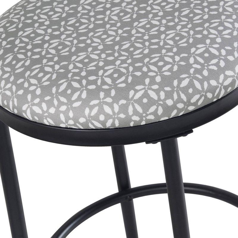 Upholstered Metal Barstool - HomePop