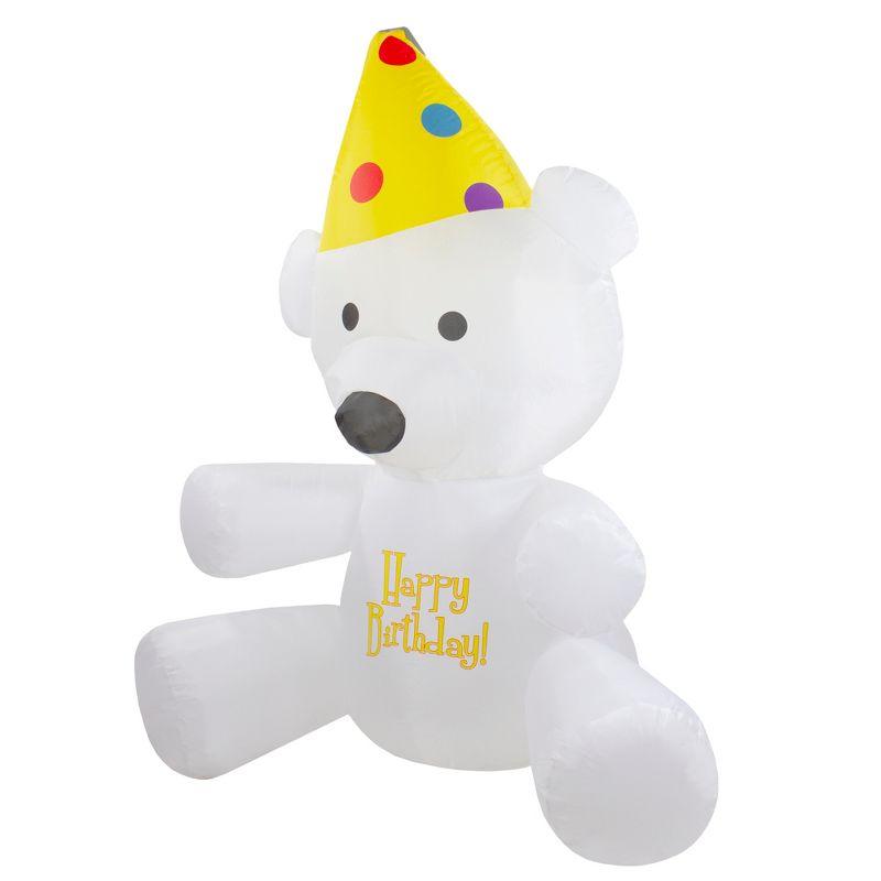 Northlight Seasonal Happy Birthday Bear Inflatable