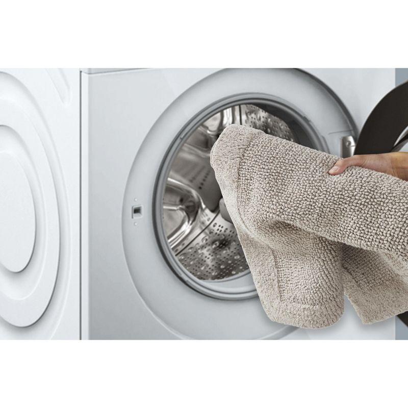 Better Trends Edge 100% Cotton Tufted Reversible Bath Rug 20" x 60" Runner - Beige