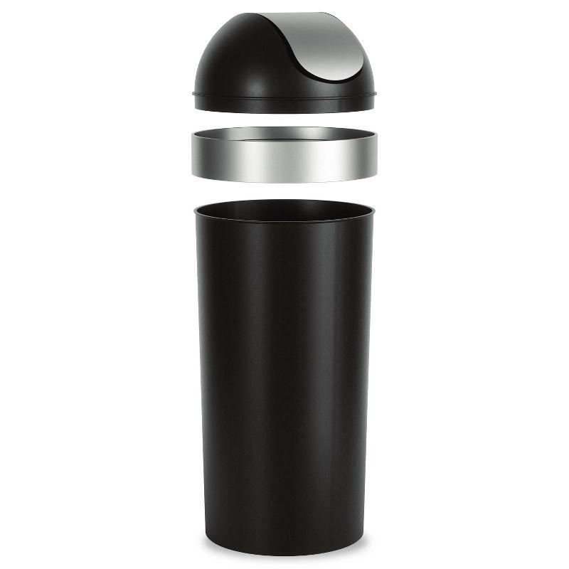 Umbra Venti Plastic Swing Top Kitchen Trash Can - 16 Gallons