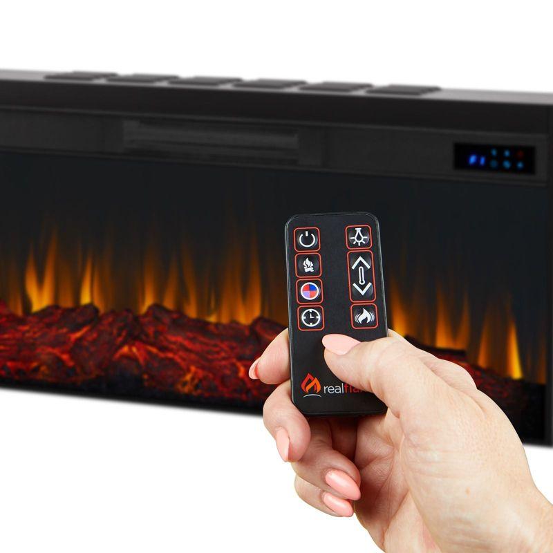 Real Flame Benjamin 81" Landscape TV Stand with Electric Fireplace by Real Flame