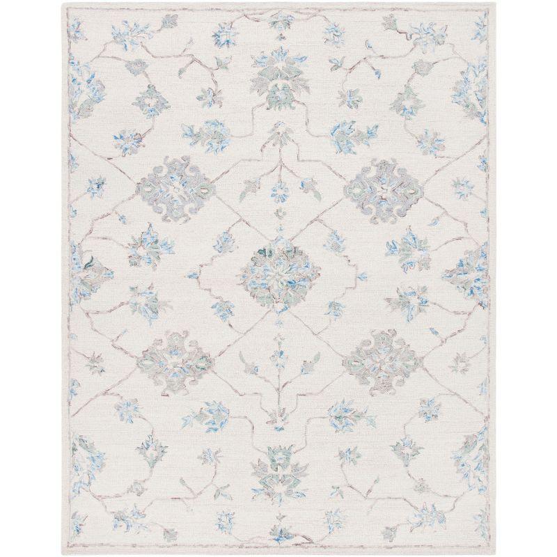 Micro-Loop MLP534 Hand Tufted Indoor Area Rug - Ivory/Grey - 9'x12' - Safavieh