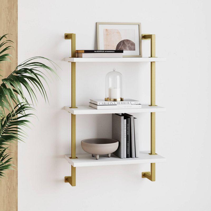 Nathan James Floating Bookcase