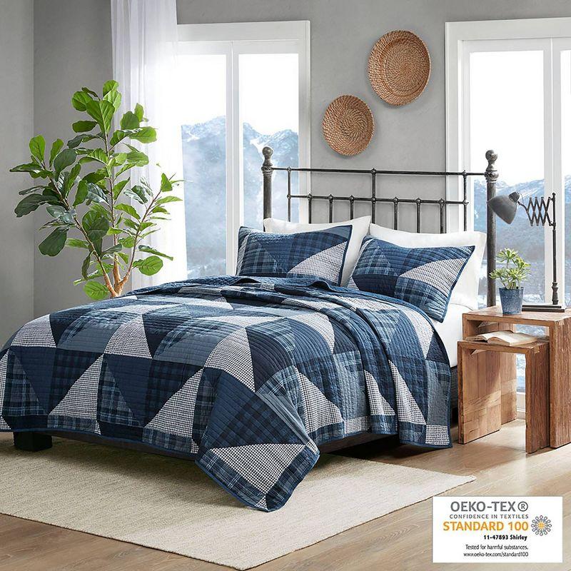 Woolrich 3pc Olsen Oversized Cotton Quilt Bedding Set