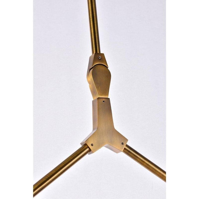 Elegant Lighting Cavoli 5 lights brass chandelier