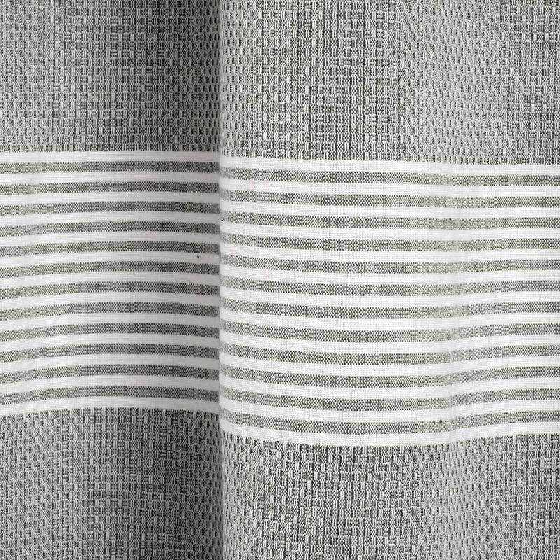 Tucker Stripe Cotton Striped Shower Curtain