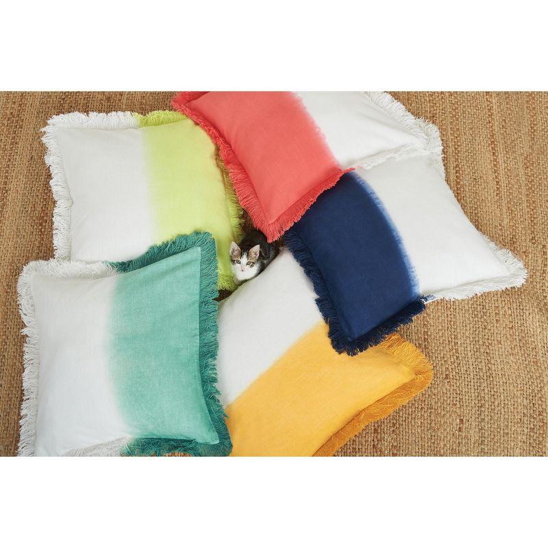 carol & frank Aster Ombre Cotton Blend Throw Pillow