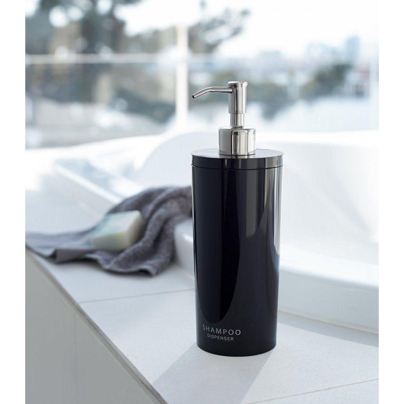 Yamazaki Home Tower Yamazaki Home Shampoo Dispenser, Contemporary Bottle Pump For Shower, Shampoo, 16.9 fluid oz.