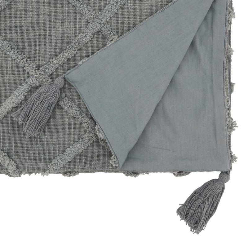 Saro Lifestyle Table Runner with Diamond Tufted Design