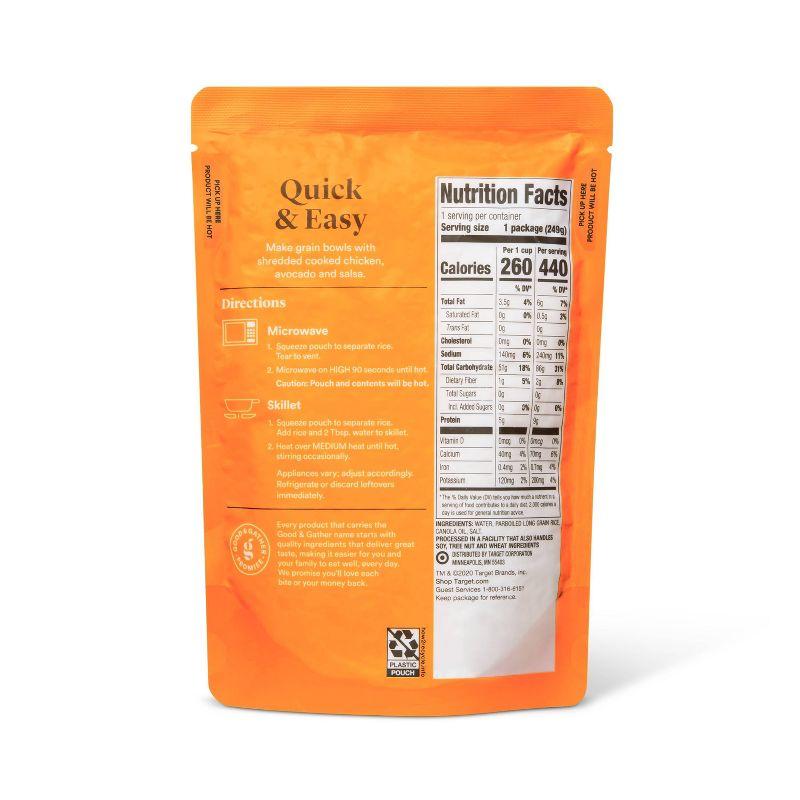 90 Second Long Grain White Rice Microwavable Pouch  - 8.8oz - Good & Gather™