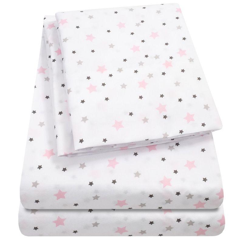 Stars Microfiber Kids' Sheet Set By Sweet Home Collection®