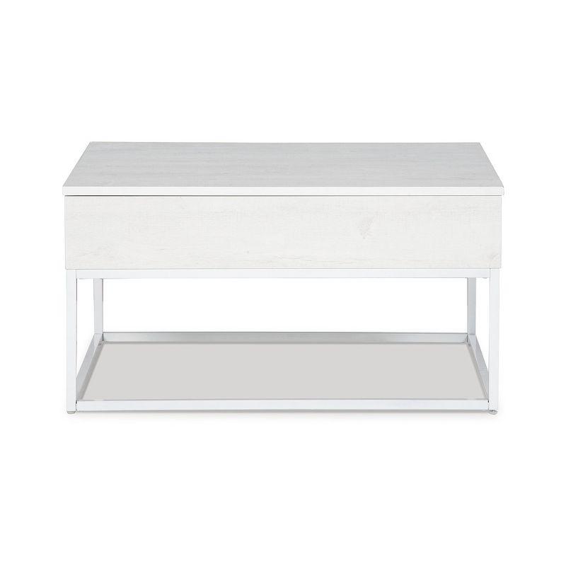 Signature Design by Ashley Contemporary Deznee Lift Top Coffee Table  White