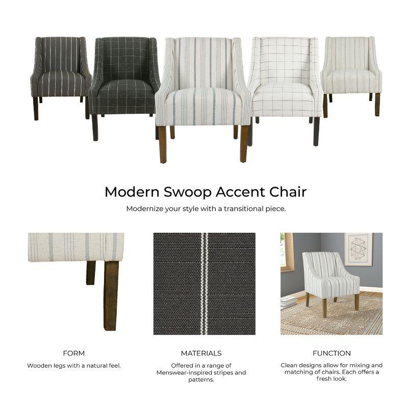 Modern Swoop Accent Armchair - HomePop