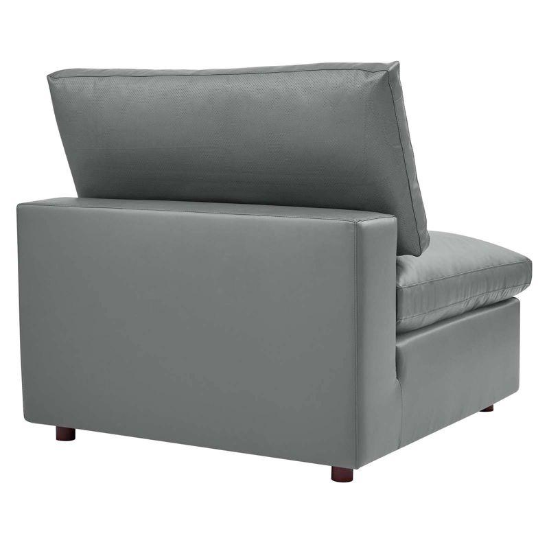 Modway Modway Commix Down Filled Overstuffed Vegan Leather 5-Piece Sectional Sofa