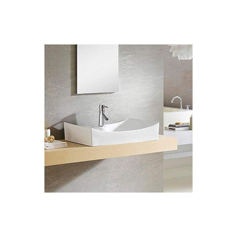 Fine Fixtures Rectangular Vessel Sink Vitreous China