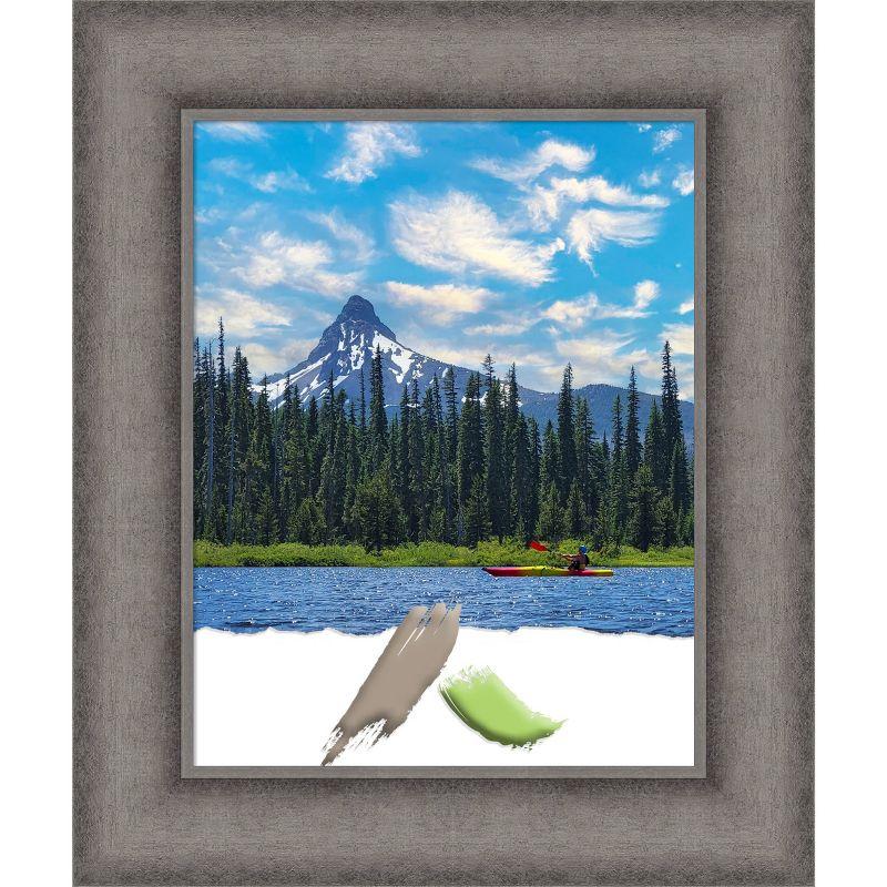 Burnished Concrete Matte Gray Wood Picture Frame 11x14