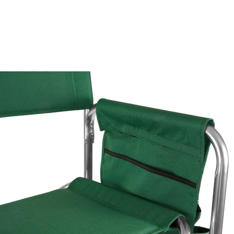 Picnic Time Sports Outdoor Portable Camp Chair with Side Table