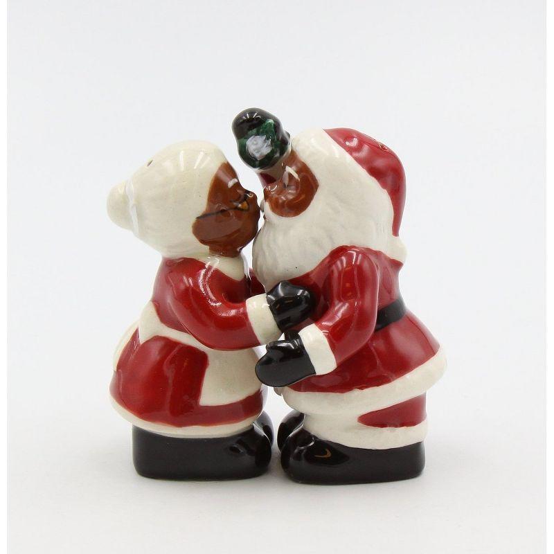 Kevins Gift Shoppe Ceramic Santa Couple Salt And Pepper Shakers