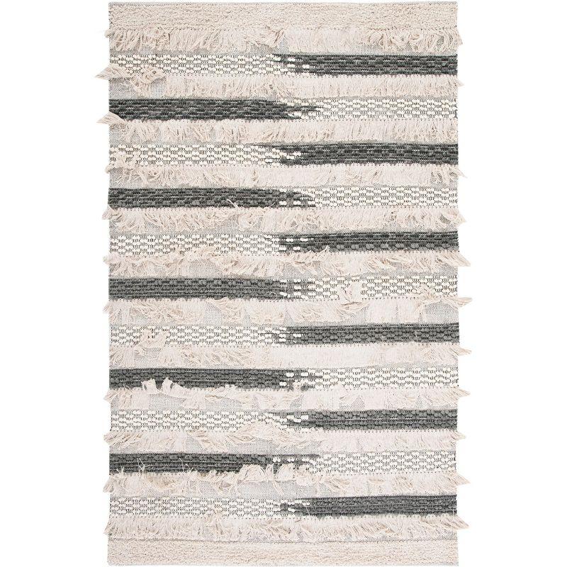 Natura NAT655 Hand Woven Indoor Area Rug - Beige/Grey - 5'x8' - Safavieh