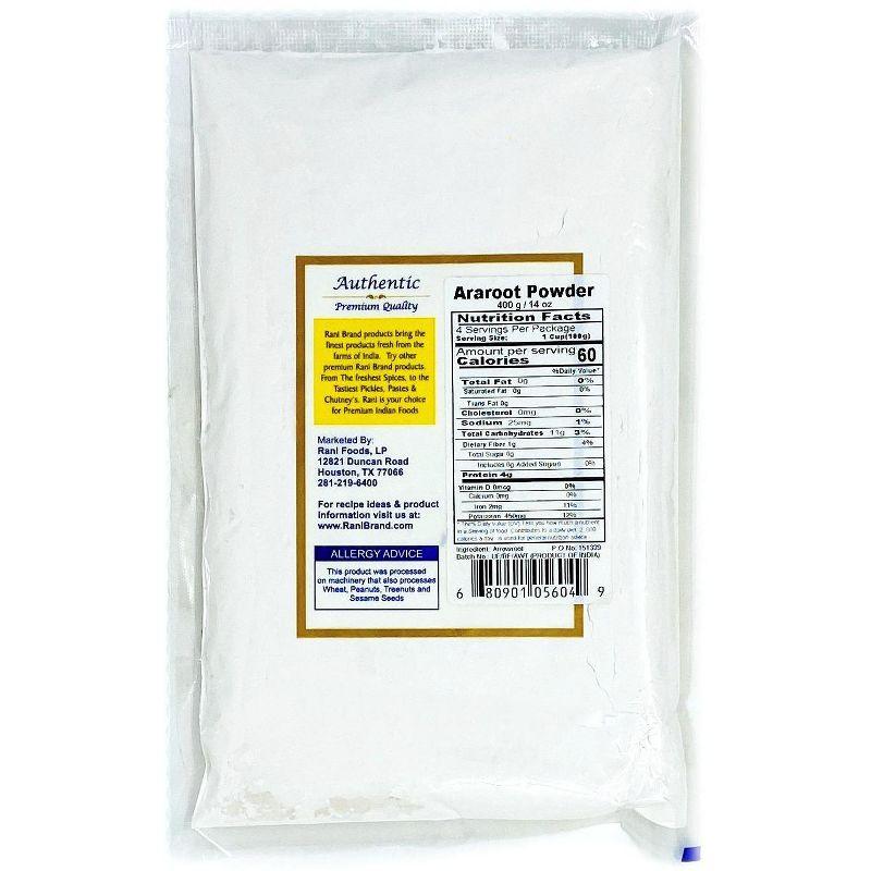 Araroot (Arrowroot) Powder - 14oz (400g) - Rani Brand Authentic Indian Products