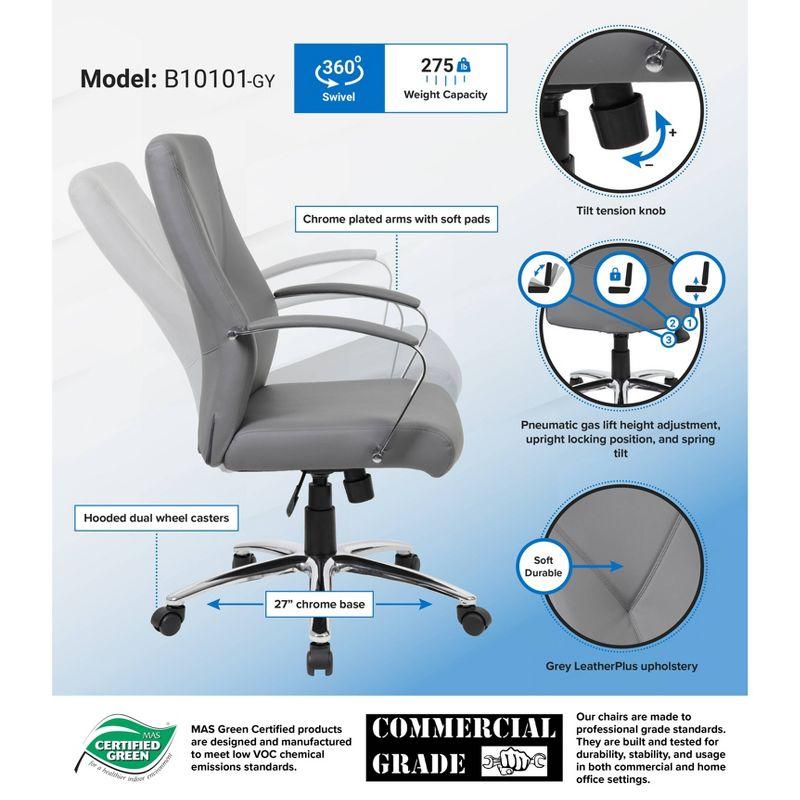 Boss Office Products Leather Conference Chair