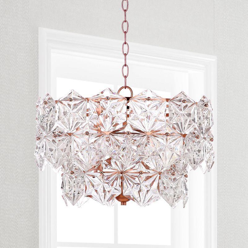 Sia 4 Light 19" Pendant - PND4001 - Clear/Copper - Safavieh