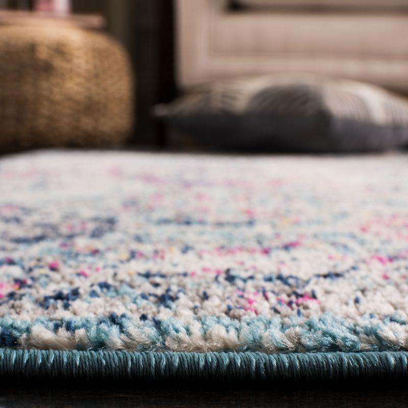 Madison MAD611 Power Loomed Indoor Area Rug - Navy/Teal - 9'x9' - Safavieh