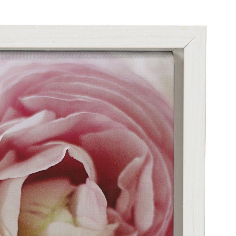 Kate and Laurel Sylvie Pink Dreams Framed Canvas by Kristy Campbell, 22x22, White