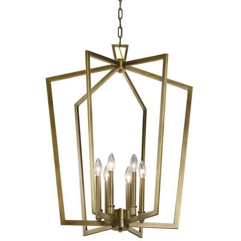 Kichler Lighting Abbotswell 6 - Light Pendant in  Natural Brass