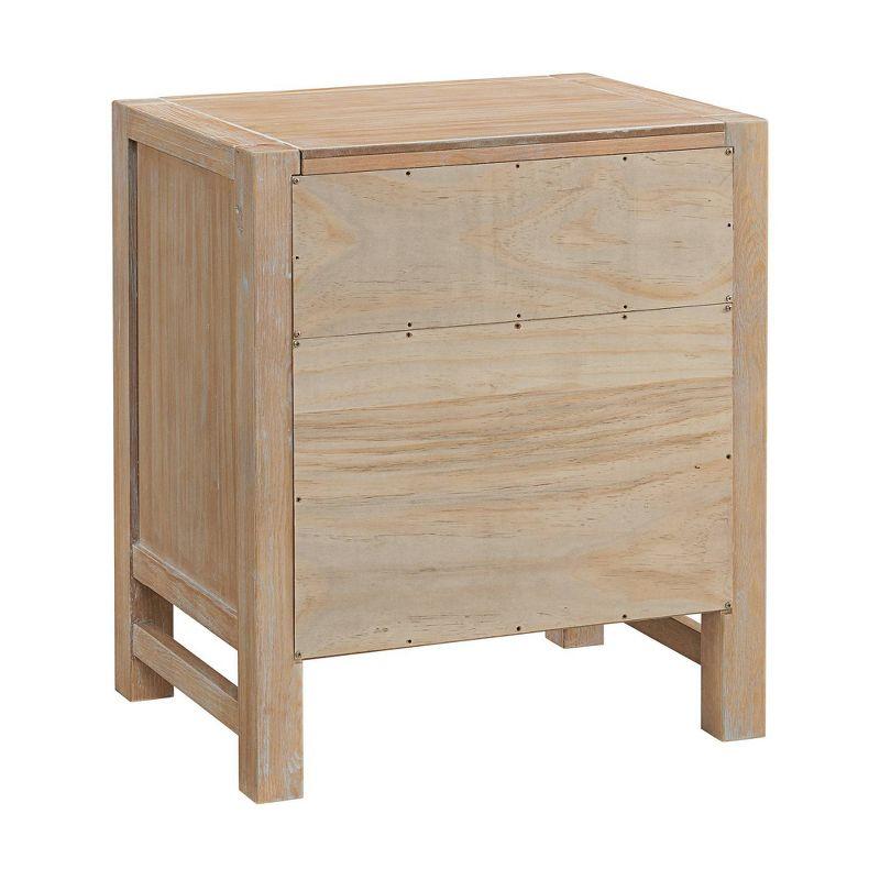 Arden 2-Drawer Wood Nightstand, 25 in. H Bedside Table with Oil Rubbed Bronze Drawer Pulls & Metal Drawers Glides, Perfect for Modern Rustic Bedroom Sets, Solid, Durable Pine Wood