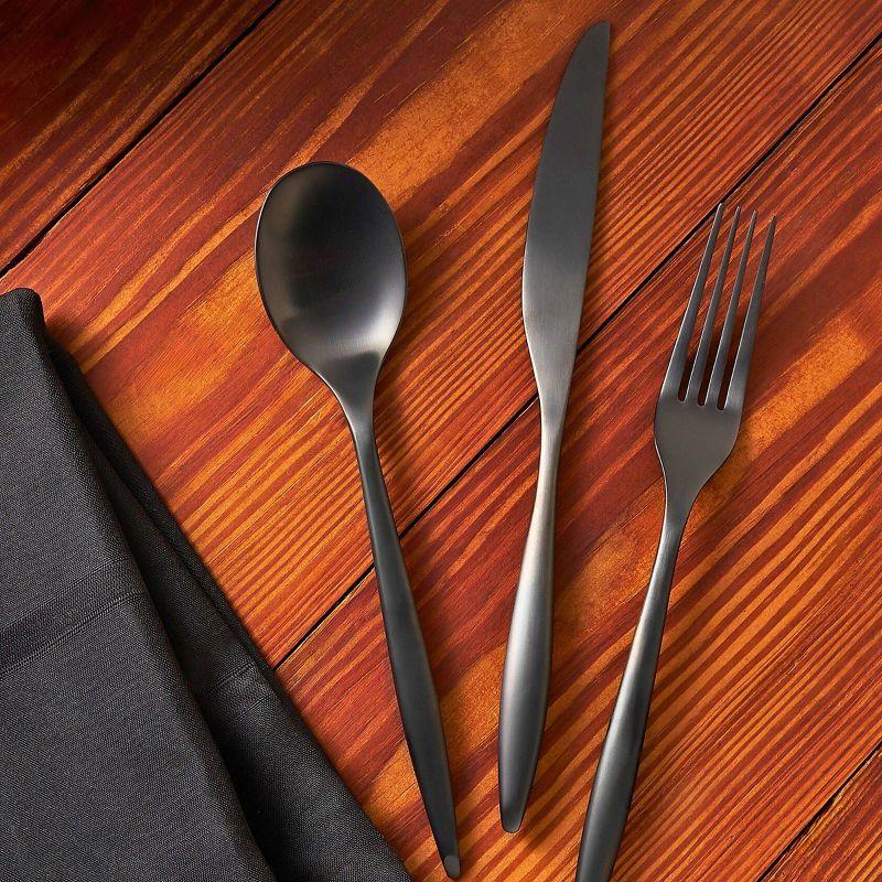 Godinger Silver Art Co Milano 20 Piece 18/10 Stainless Steel Flatware Set, Service for 4