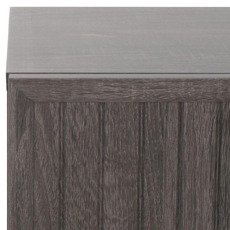 Axelle 1 Drawer Nightstand - NST9607 - Distressed Black/Gold - Safavieh