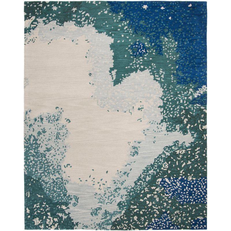 Soho SOH706 Hand Tufted Indoor Area Rug - Blue/Multi - 7'6"x9'6" - Safavieh