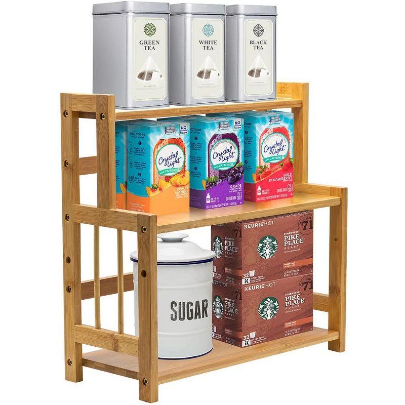 Freestanding Bamboo Spice Rack