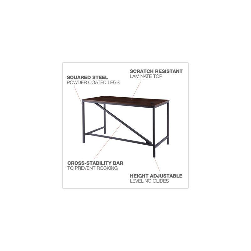 Alera Industrial Series Table Desk, 47.25" x 23.63" x 29.5", Modern Walnut