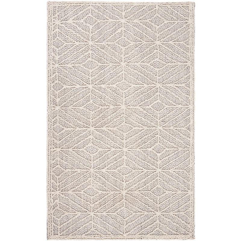 Trace TRC212 Hand Tufted Area Rug - Ivory/Black - 3'x5' - Safavieh.